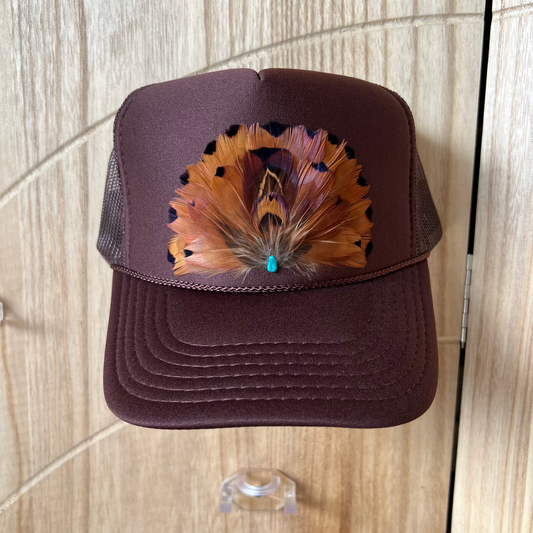Copperfield Brown Feather Trucker