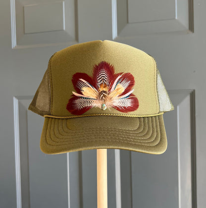 Wild Fig Feather Trucker Hat