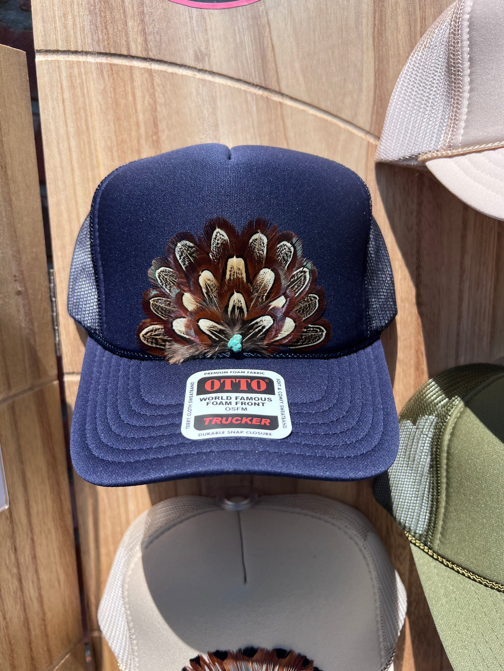 Pheasant Feather Trucker
