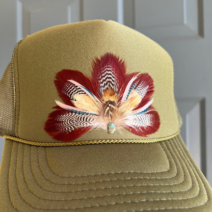 Wild Fig Feather Trucker Hat
