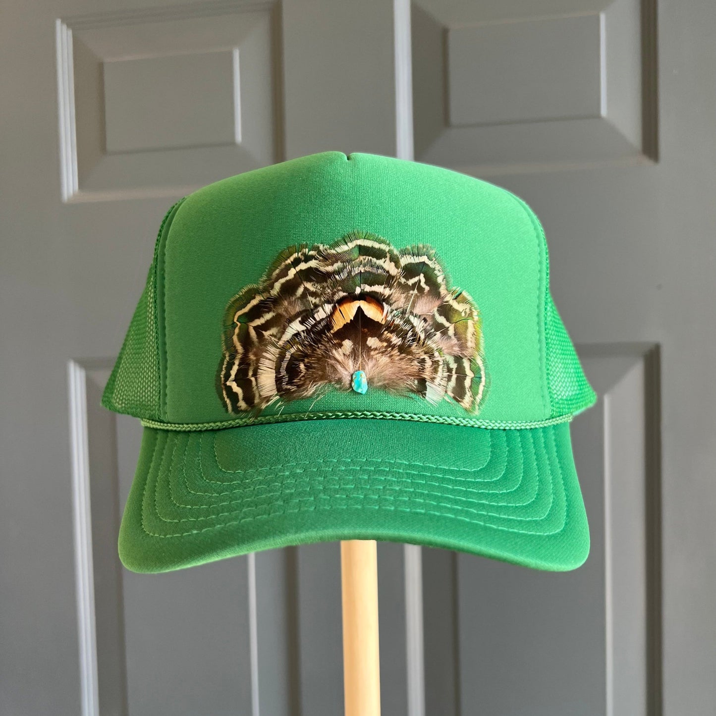 Kelly Verve Feather Trucker Hat