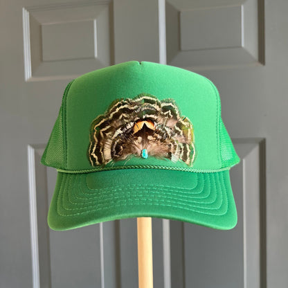 Kelly Verve Feather Trucker Hat