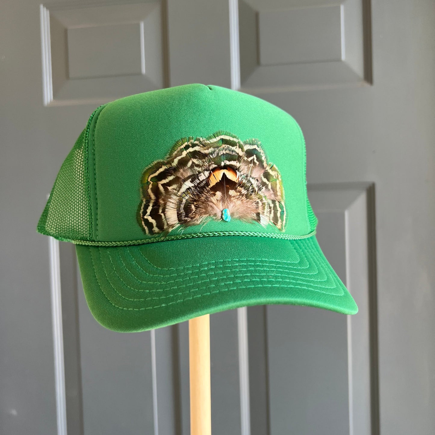 Kelly Verve Feather Trucker Hat