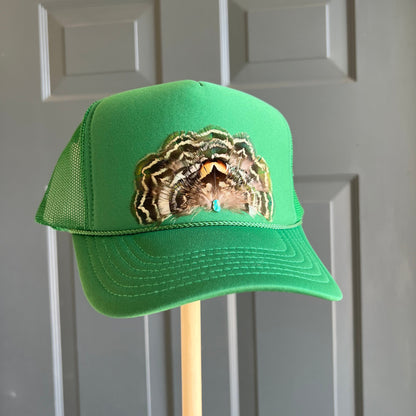 Kelly Verve Feather Trucker Hat