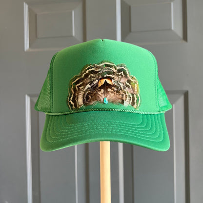 Kelly Verve Feather Trucker Hat