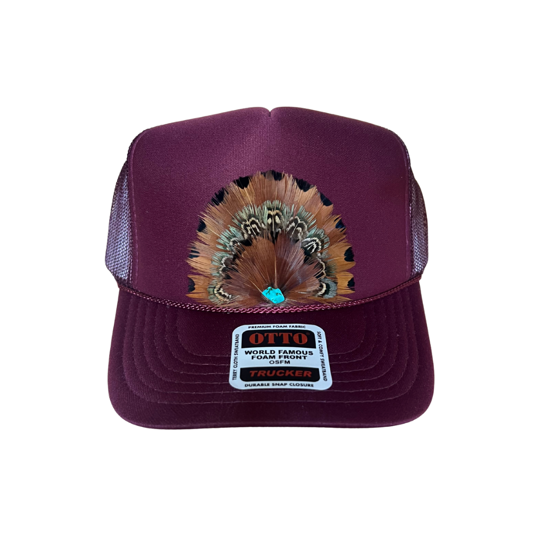 Sundown Wine Feather Trucker
