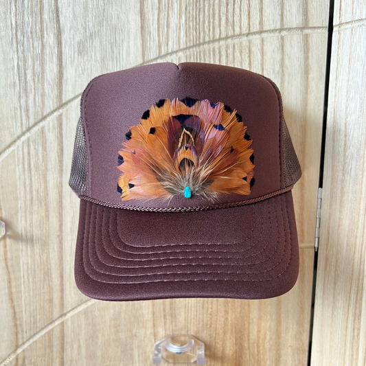 Copperfield Brown Feather Trucker