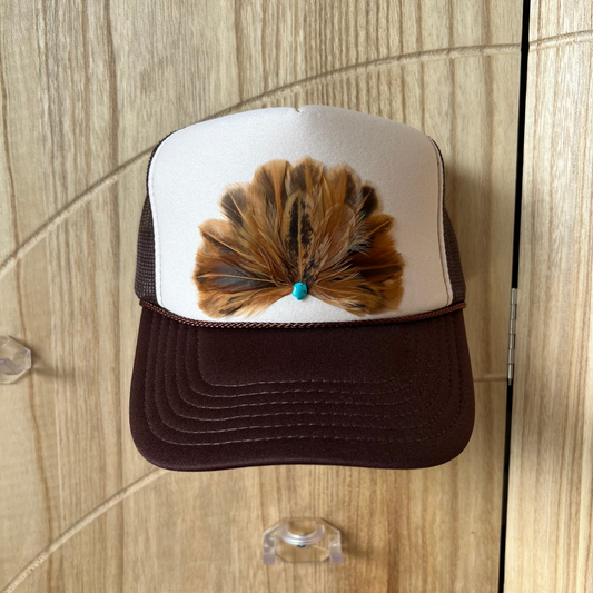 Driftwood 2Tone Brown Feather Trucker