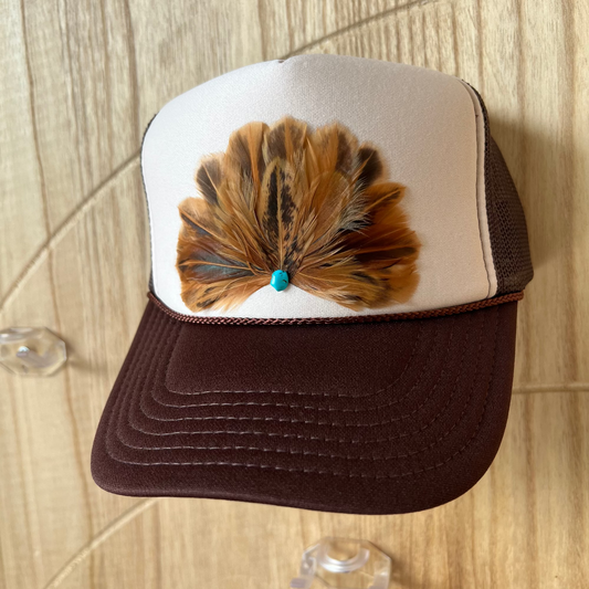 Driftwood 2Tone Brown Feather Trucker